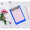 Better Office Products Mini Plastic Clipboards, Low Profile Clips, Asst'd Translucent Colors, A6 Memo Size, 53inx8in, 10PK 45299 - alternate 1